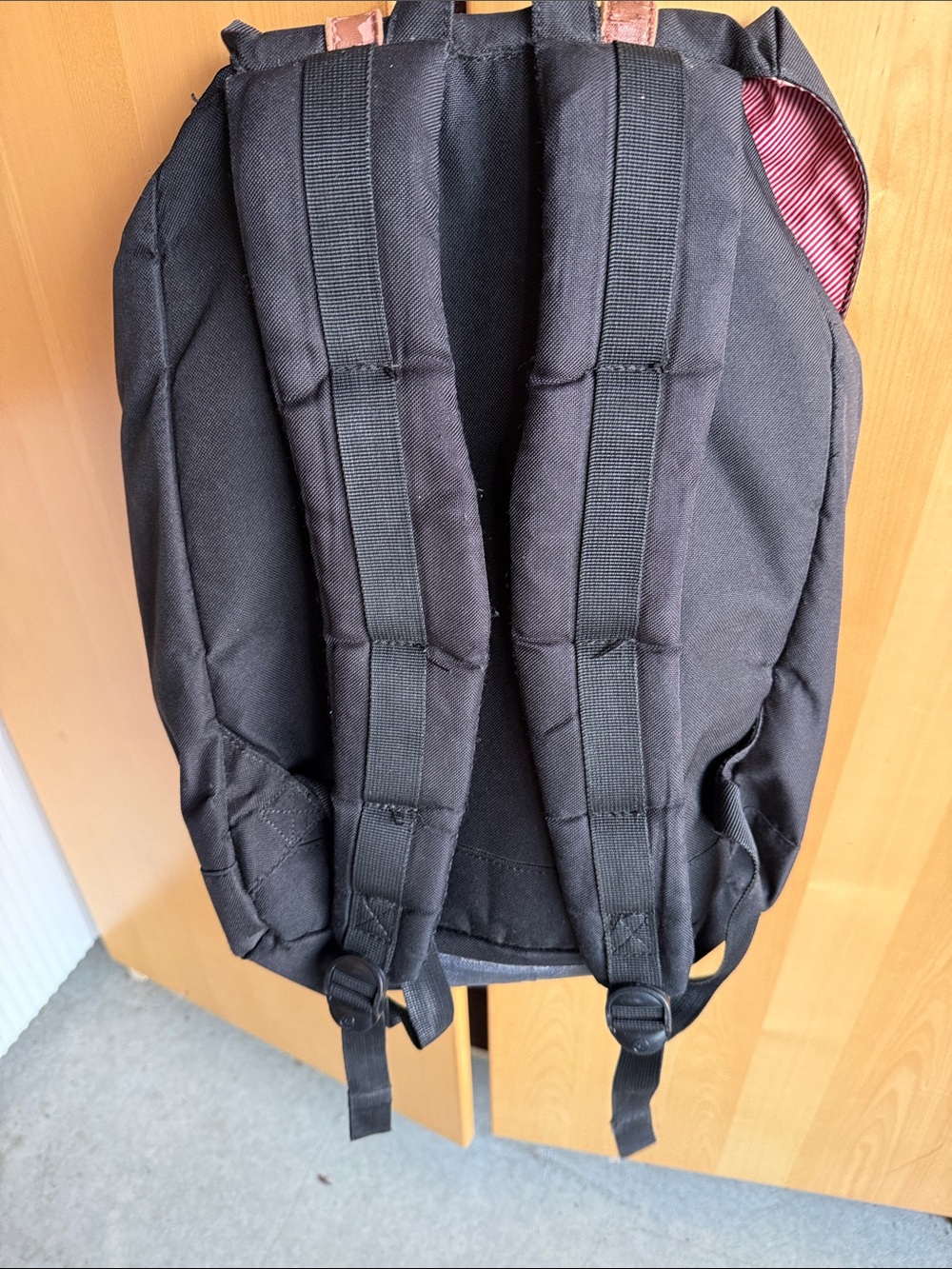 Herschel Supply Company Black Backpack with Brown Straps - Picture 3 of 4